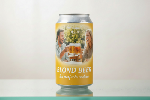 put the tekst blond beer